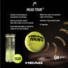 Head Tour XT Tennis Balls (Can of 3)