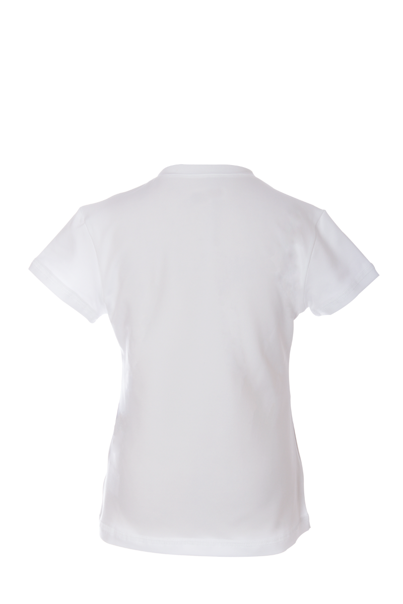UV Colors Girls Tennis Shirt - White Short Sleeve Tie Front Top With UPF 50 Protection