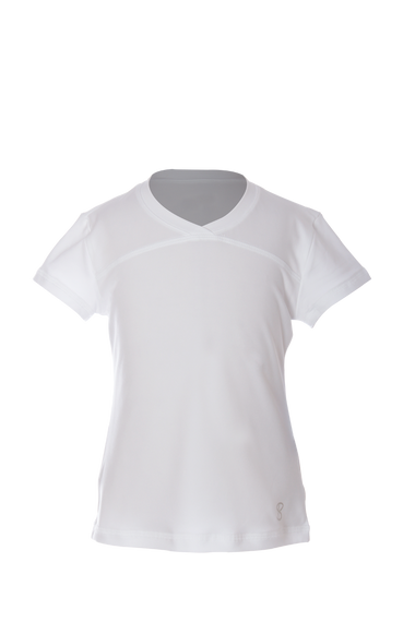 Sofibella UV Colors Girls Short Sleeve White 4855