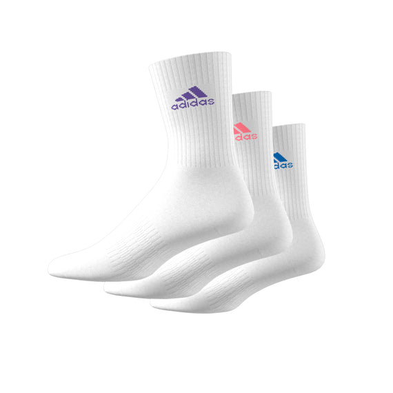 Adidas Cushioned Crew Socks White (3-Pack)