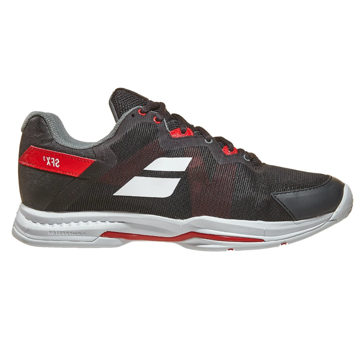 Babolat SFX3 AC Black Red Men s Shoes TennisHub