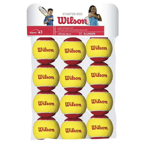 Wilson Starter Red Tennis Balls (Pack of 12 Balls)