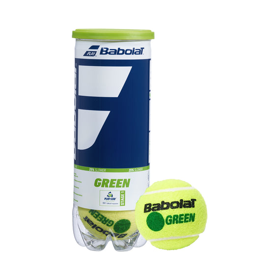 Babolat Stage 1 Green Junior Tennis Balls (Can Of 3)
