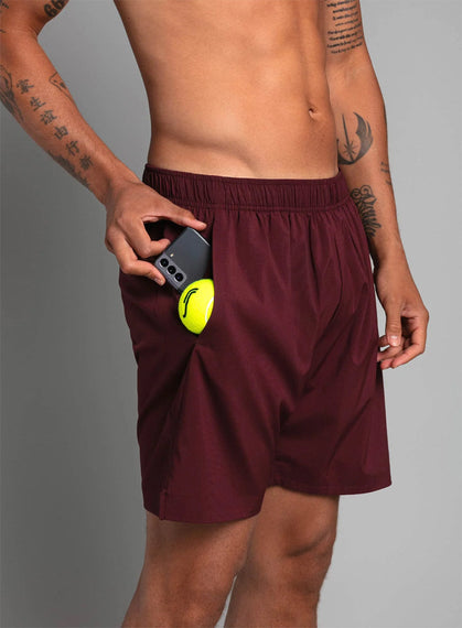 RS MEN'S PERFORMANCE SHORTS BORDEAUX