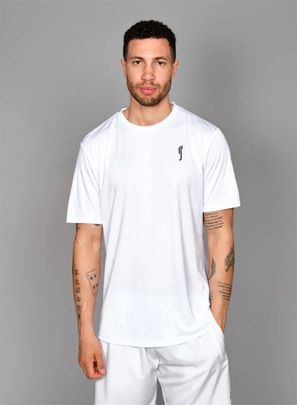 RS MEN'S PERFORMANCE TEE WHITE