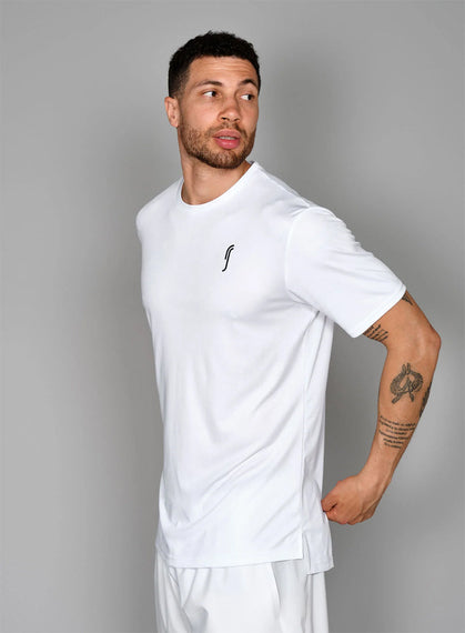 RS MEN'S PERFORMANCE TEE WHITE