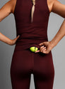 RS WOMEN'S HIGH WAIST TIGHTS BALL POCKET BACKSIDE BORDEAUX