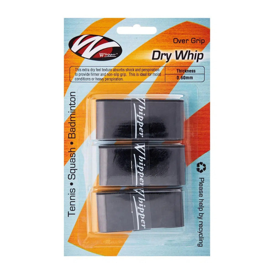 Whipper Dry Whip Overgrip - Black – TennisHub