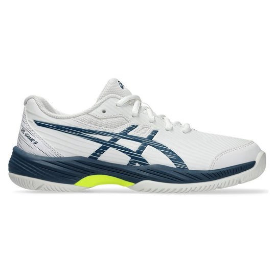 Asics Gel Game 9 GS White/Blue Junior Shoes