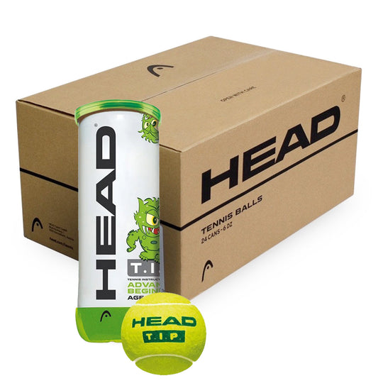 Head T.I.P. Green Tennis Balls (Carton Of 72 Balls) - For Junior