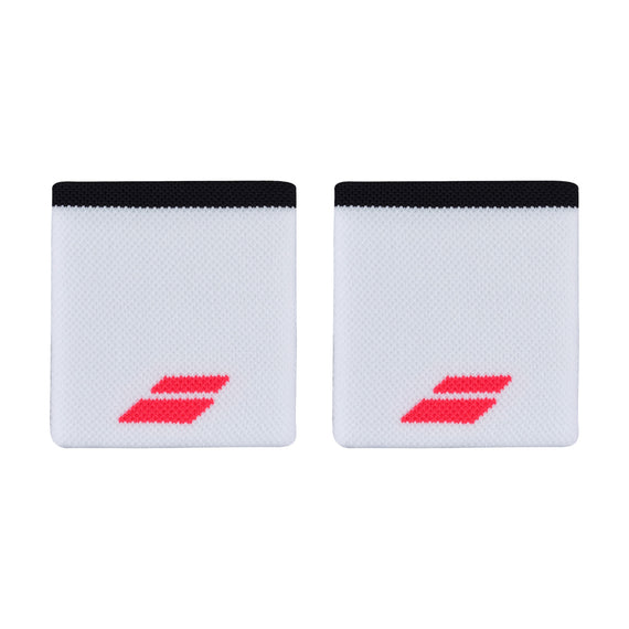 Babolat Logo Jumbo Wristband White/Strike Red