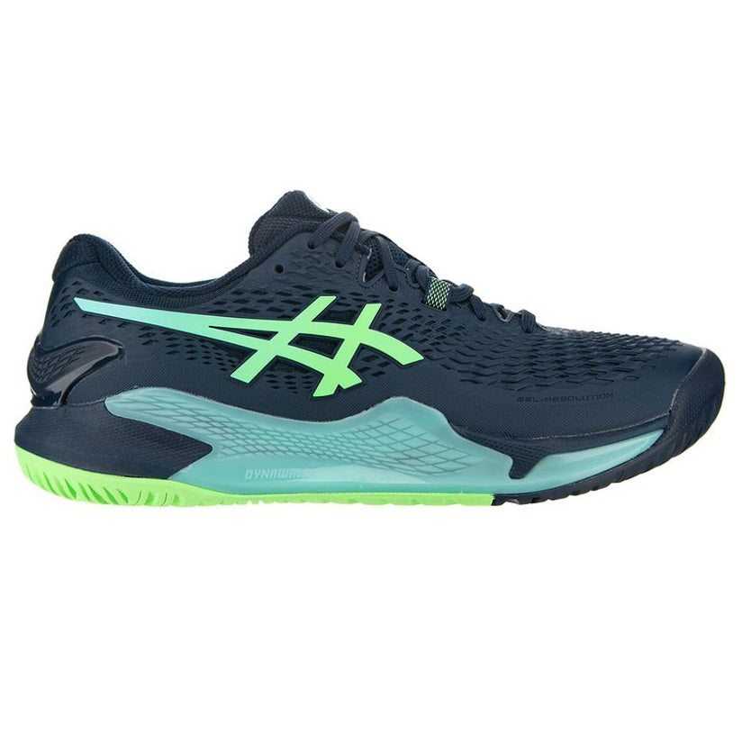 Asics Gel Resolution Blue/Lime Men's Shoes - Main Image