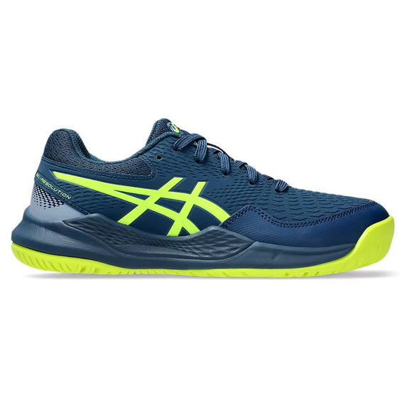 Asics Gel Resolution 9 GS Blue/Yellow Junior Shoes