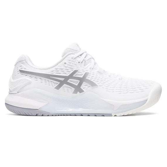 Asics Gel Resolution 9 WIDE(D) White/Silver Women's Shoes