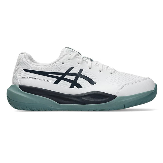 Asics Gel Resolution X GS White/Green Junior Shoes