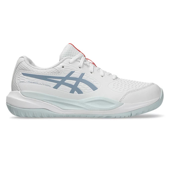 Asics Gel Resolution X GS White/Grey Junior Shoes
