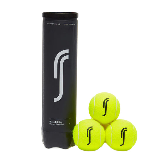 RS Black Edition Tennis Balls (Can of 4)