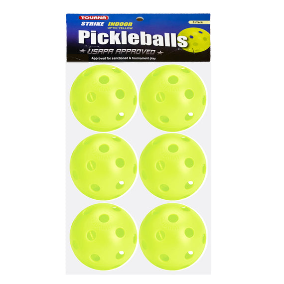 Tourna Strike Indoor Pickleballs 6pcs