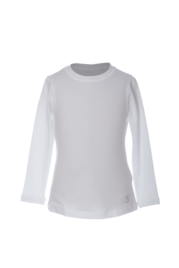 Sofibella UV Colors Girls Long Sleeve White 4513