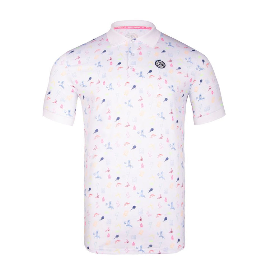 Bidi Badu Idir Tech Men Polo White/Mixed