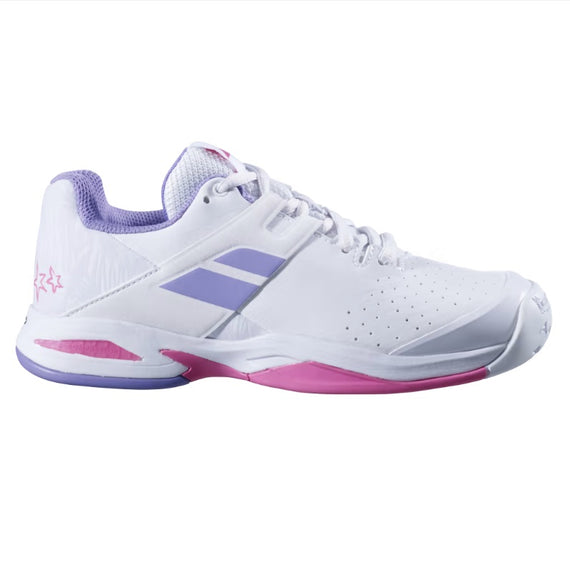 Babolat Propulse AC  White/Lavender Junior Shoes