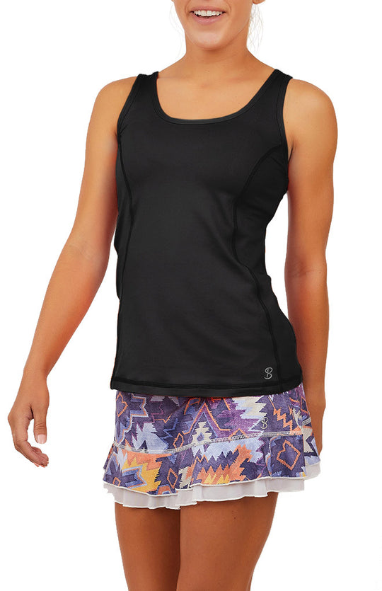 Sofibella UV Colors Women X Tank Black 7015
