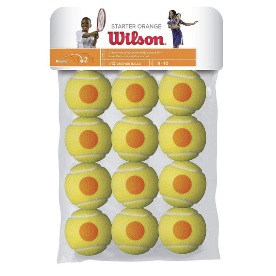 Wilson Starter Orange Tennis Balls (Pack of 12 Balls)